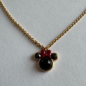 Kate Spade X Disney, Minnie Mouse. Red, Gold, and Black Necklace